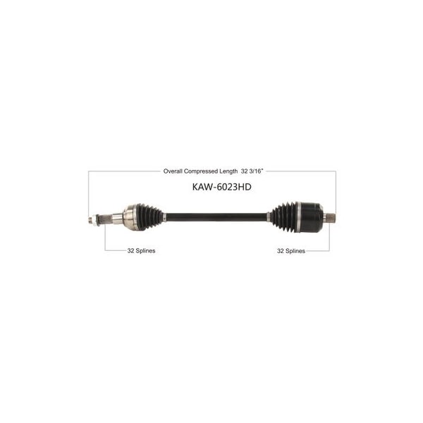 Wide Open Heavy Duty CV Axle for KAW HD REAR L/R TERYX KRX 1000 20 KAW-6023HD - main
